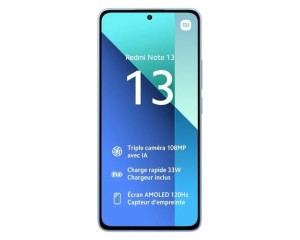 Redmi Note 13  6 GO 128GO bleu xiaomi tunisie front