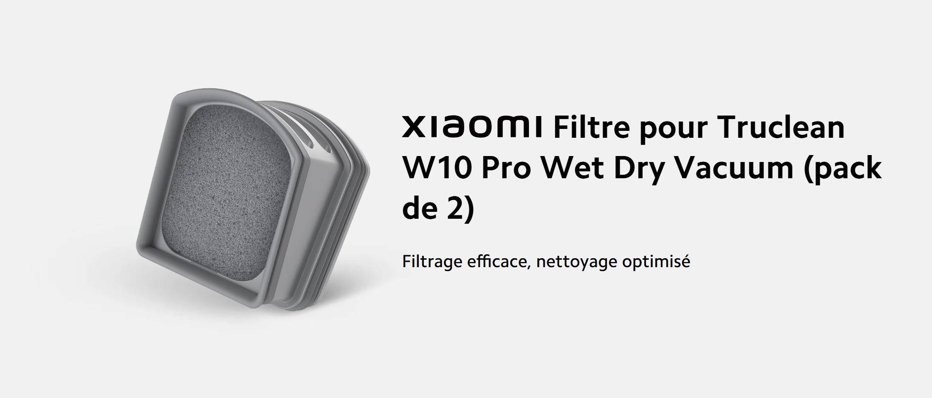 Filter Xiaomi Truclean W10 Pro Wet Dry Vacuum 2 Pack fiche technique