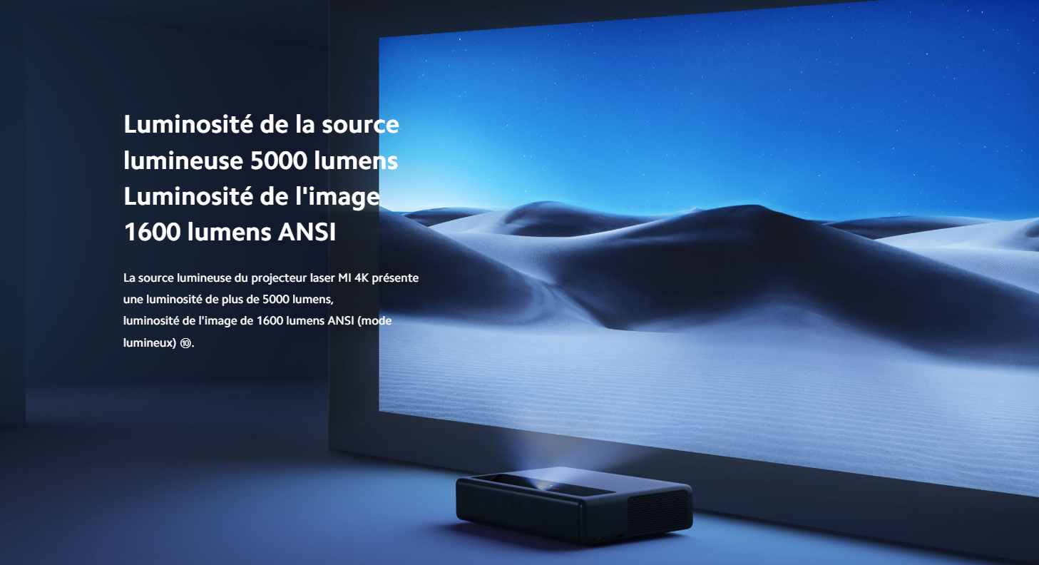 Mi 4K Laser Projector 150 pouces