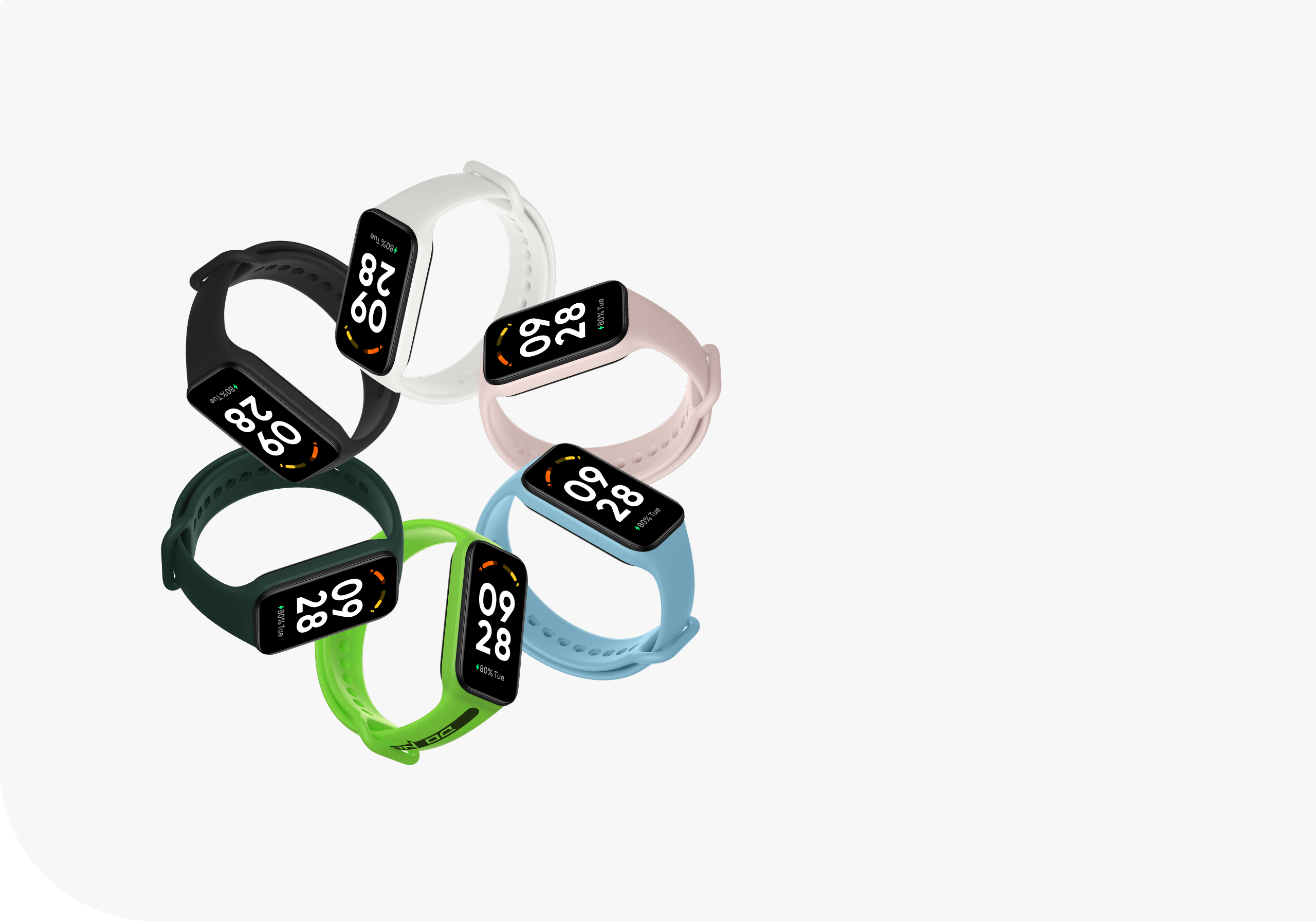 couleurs-Redmi-Smart-Band-Xiaomi-Tunisie-montre-connecté-MiTunisie