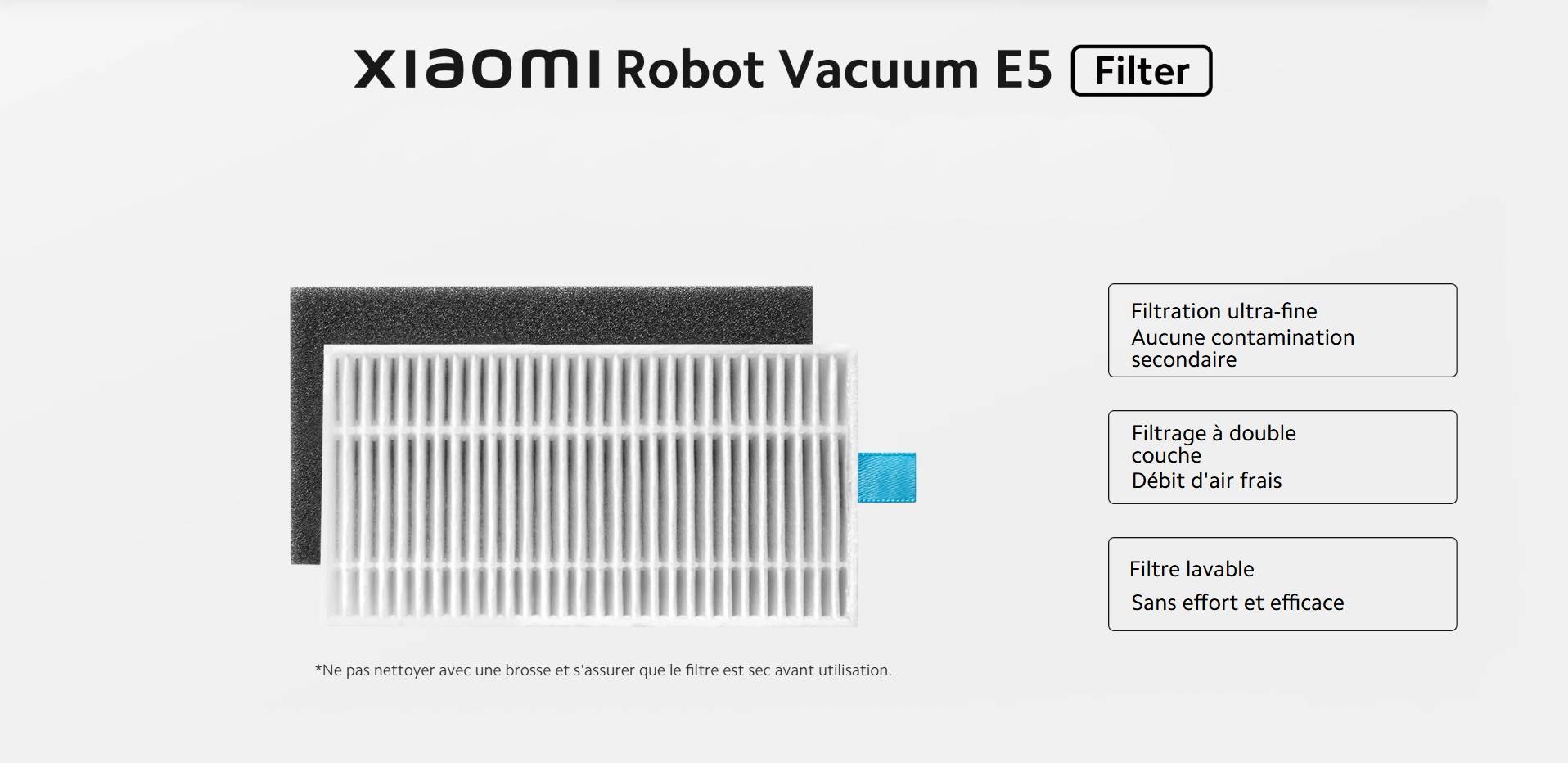 Xiaomi Robot Vacuum E5 Filter prix tunisie