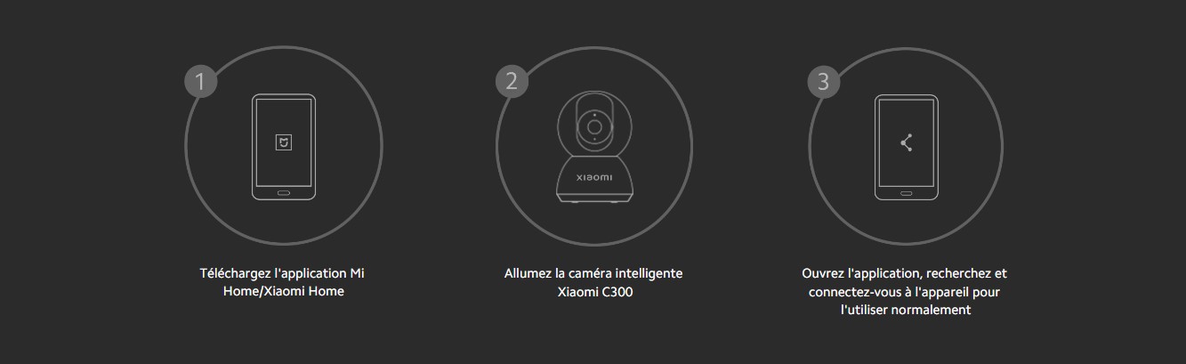 Xiaomi-Smart-Camera-C300-Tunisie-3 etape de demarrage