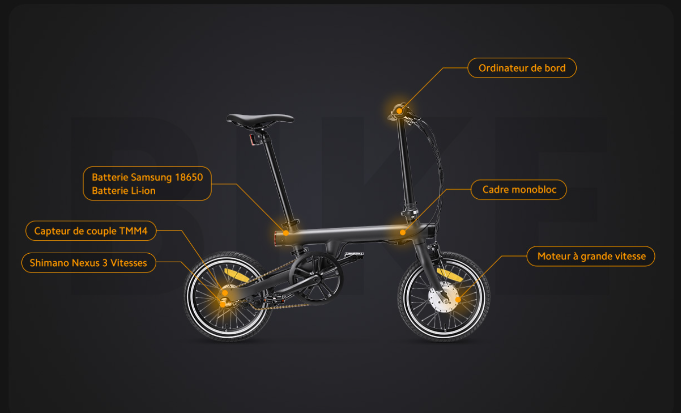 spects xiaomi smart electric folding bike